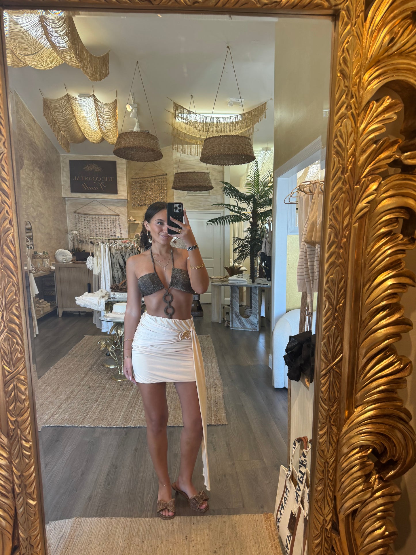 Shell Mini Skirt