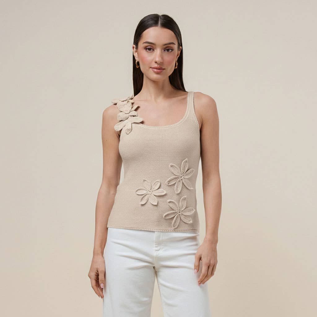 Floral knit top