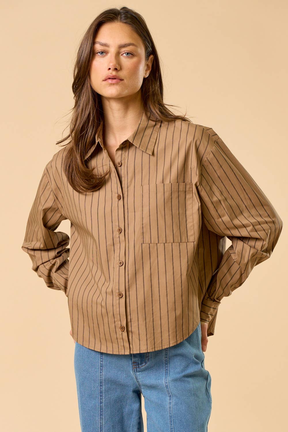 Striped Button Down Shirt