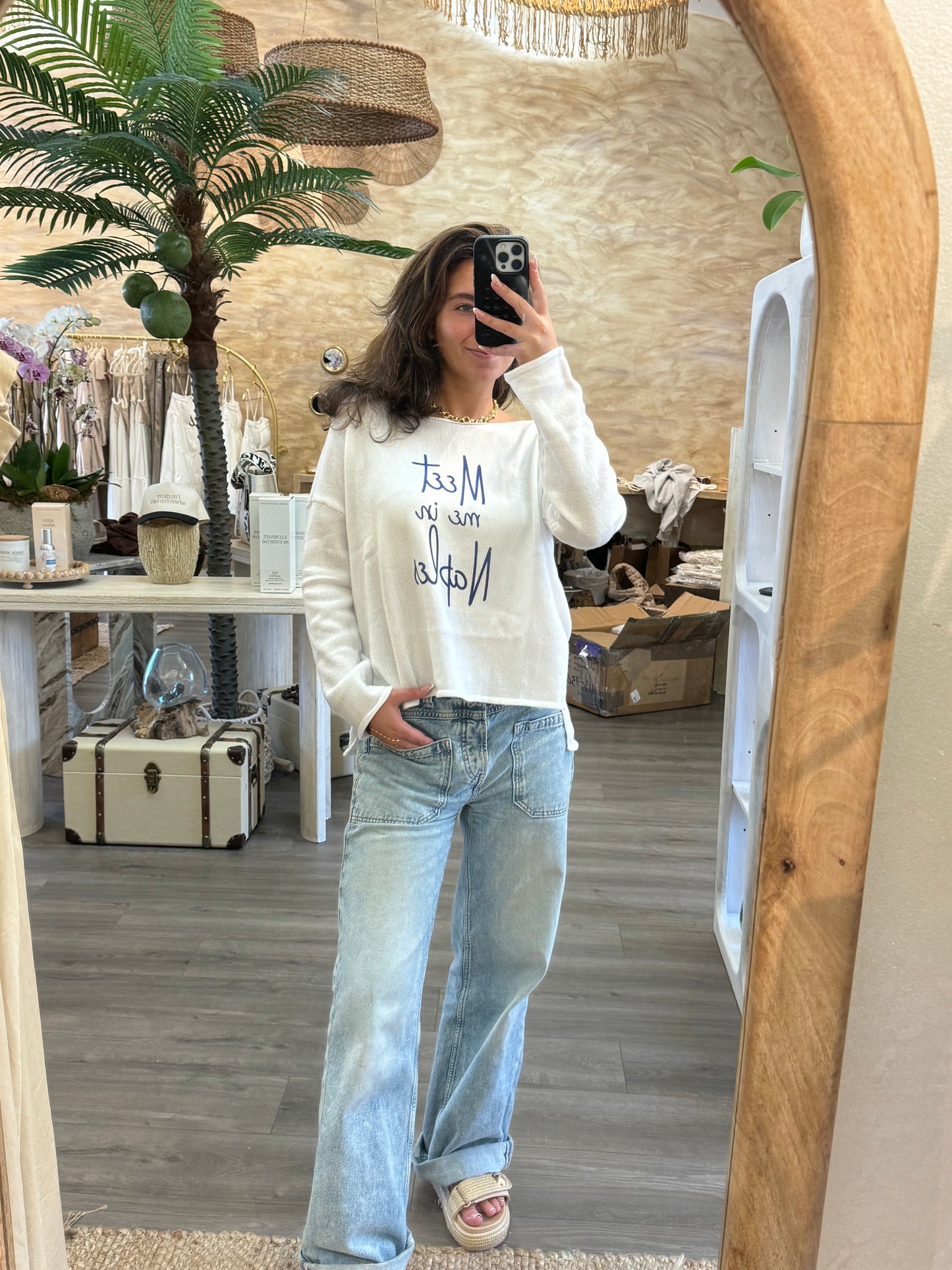 Meet me in Naples sweater