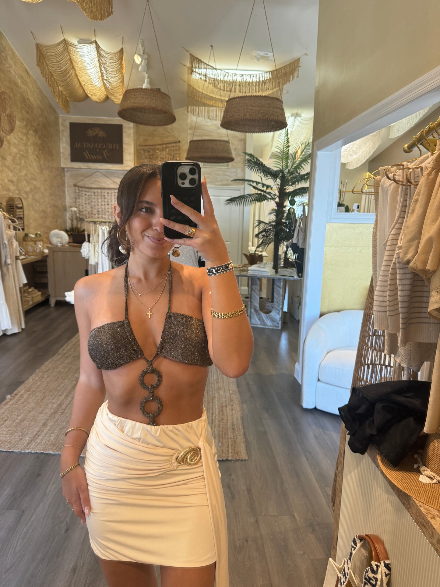 Shell Mini Skirt