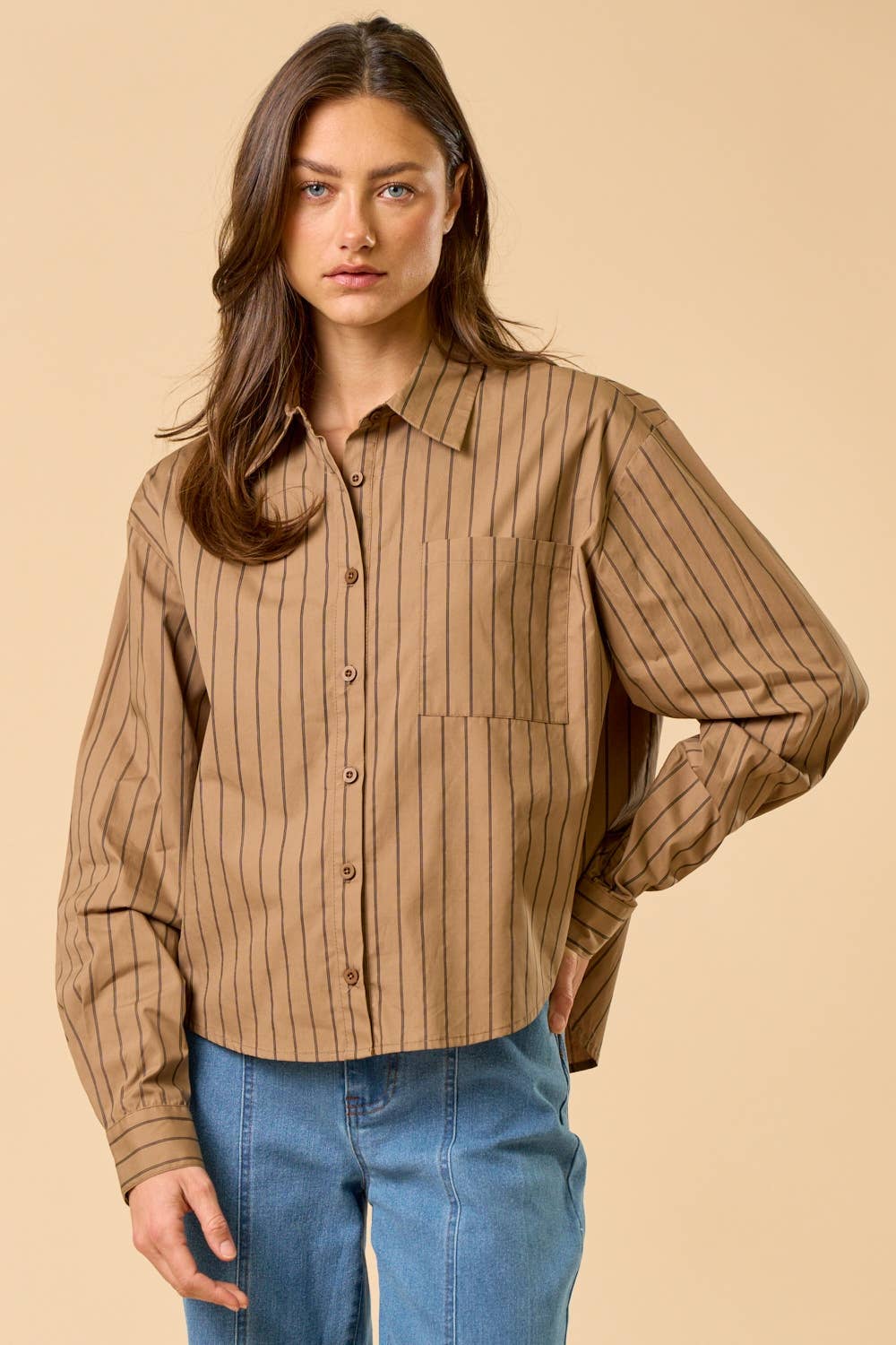 Striped Button Down Shirt