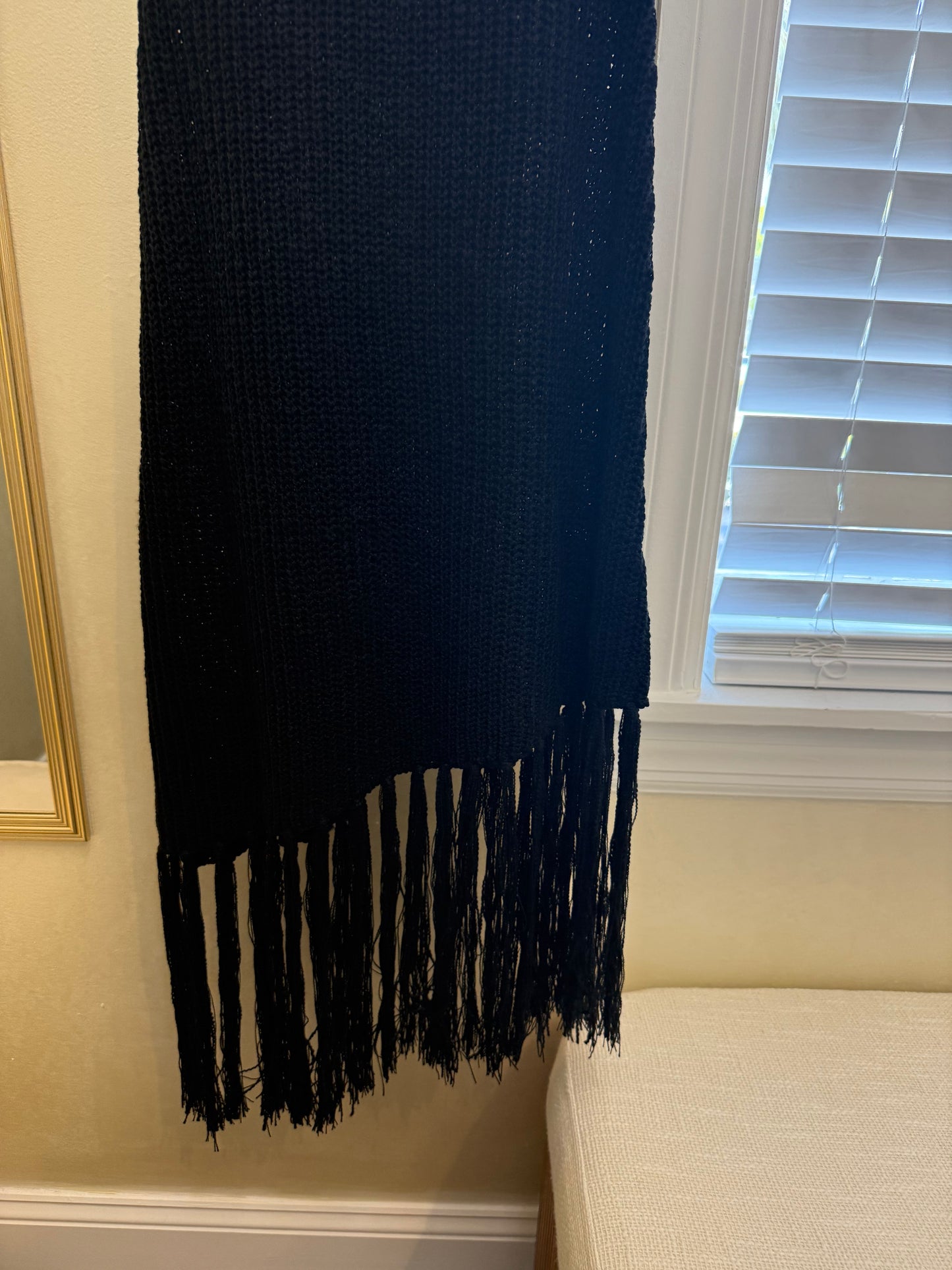 Black Hem Fringe Dress