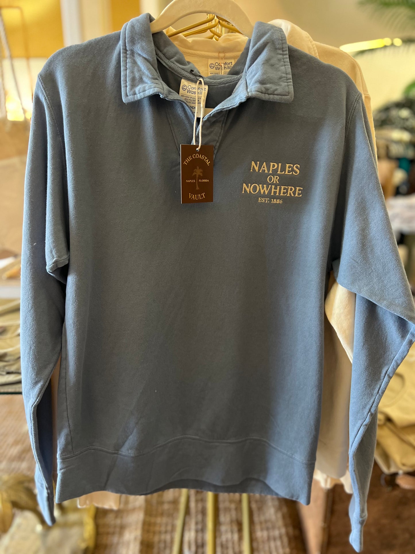 Ocean Blues Collar Sweatshirt - Naples Or Nowhere