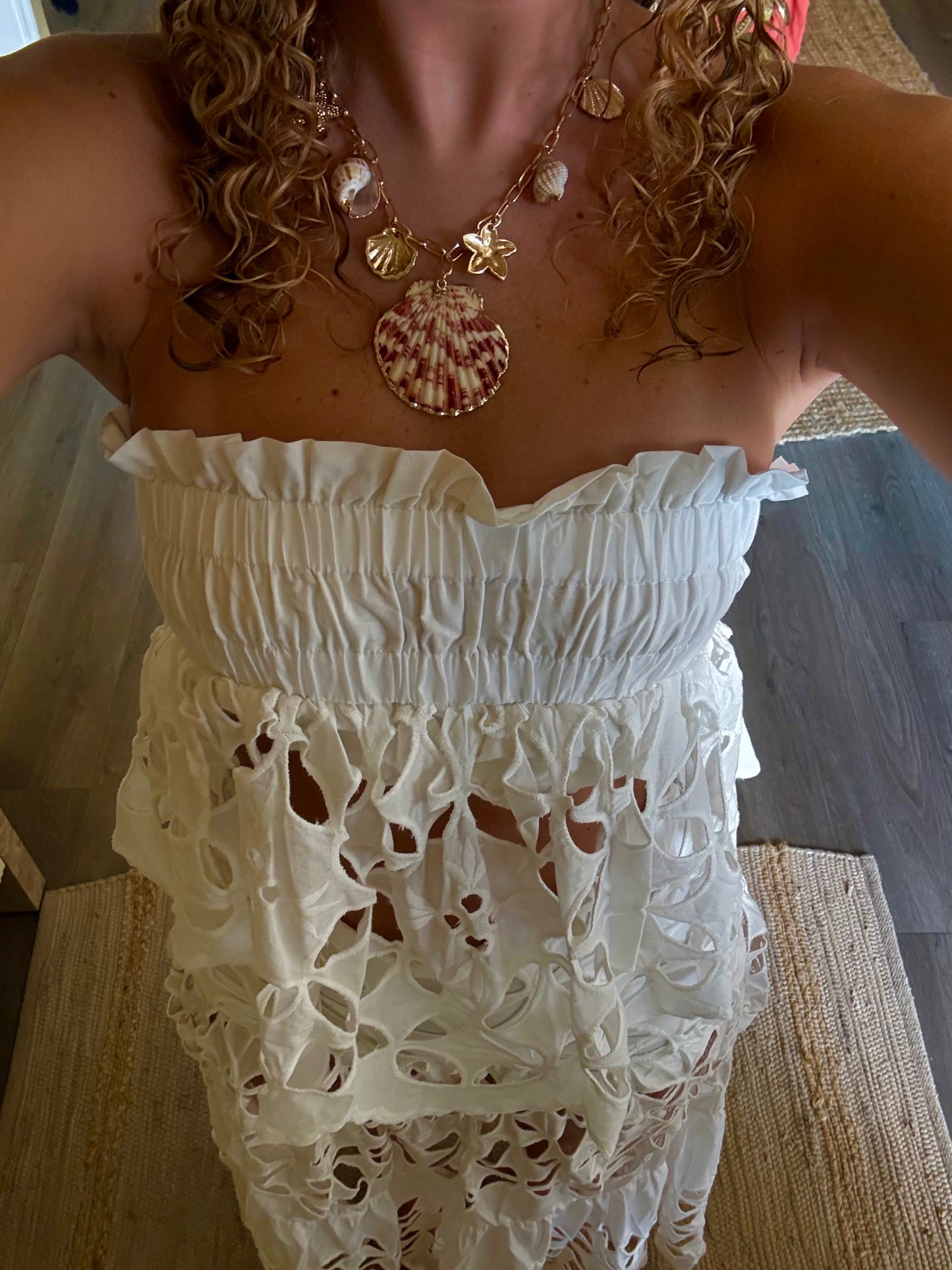 Santorini Eyelet Top