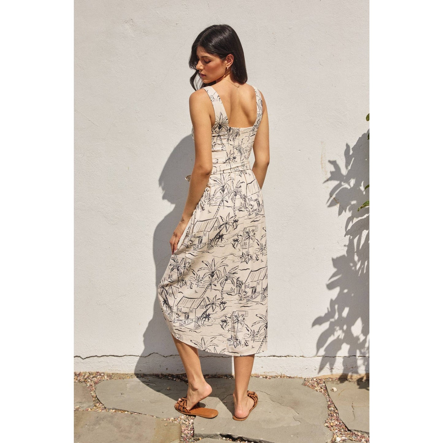 Sail Away With Me Midi Wrap Dress