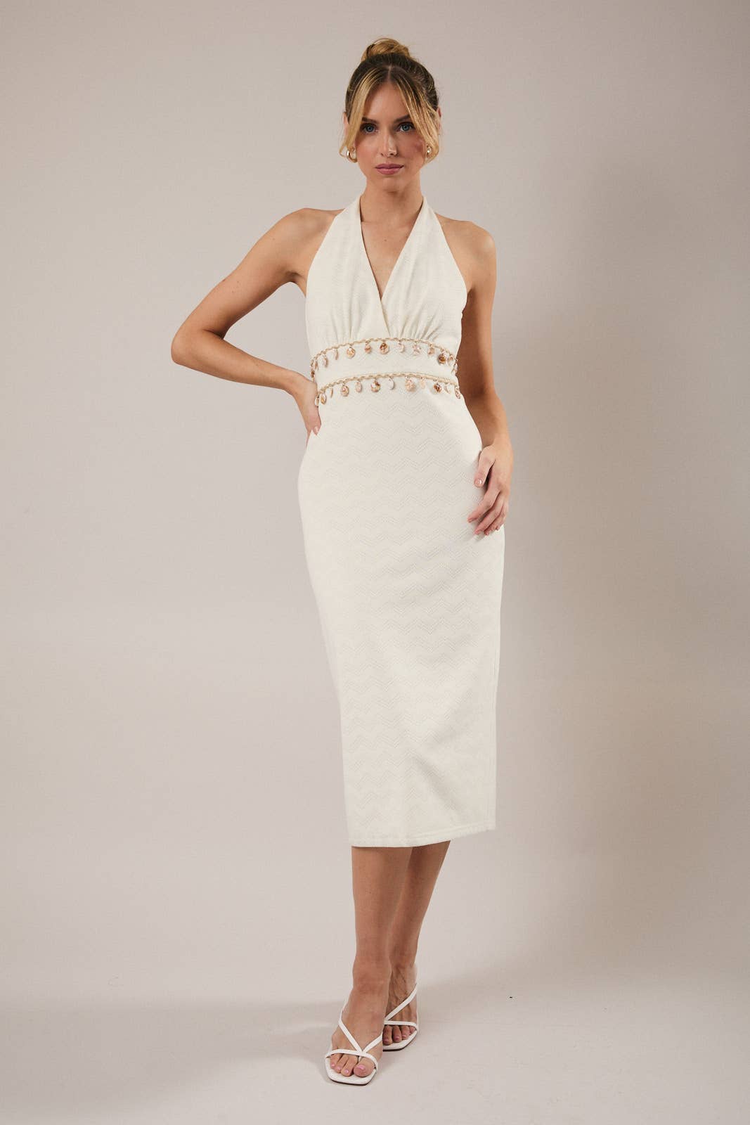 SHELL V NECK DRESS
