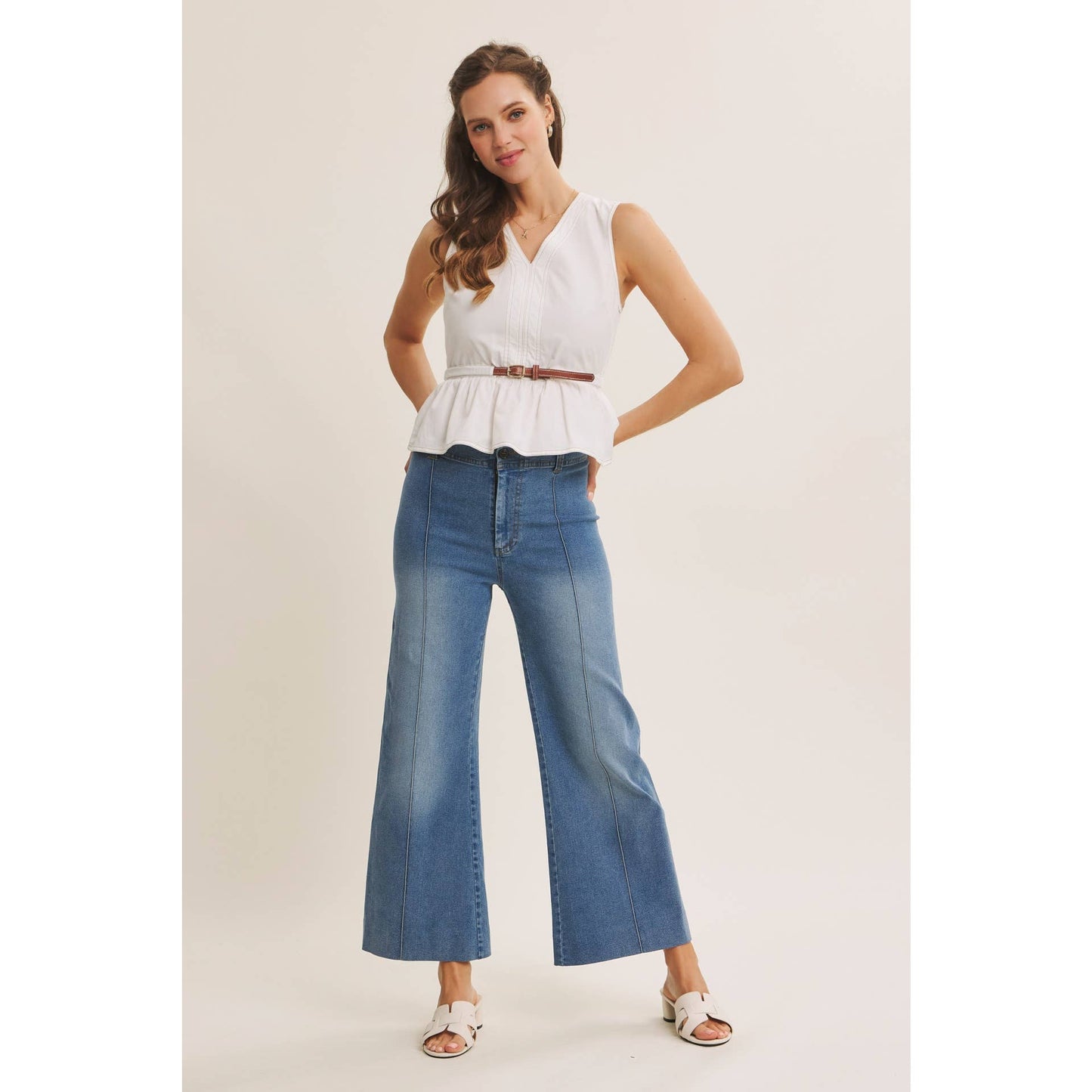 CAMERON BELTED COTTON TOP