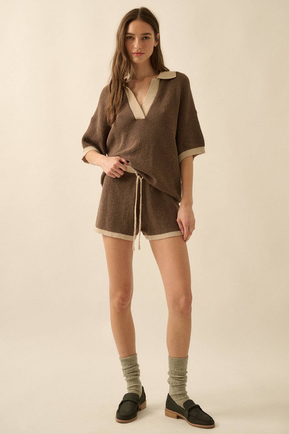 Sweater Shorts - Two Tone
