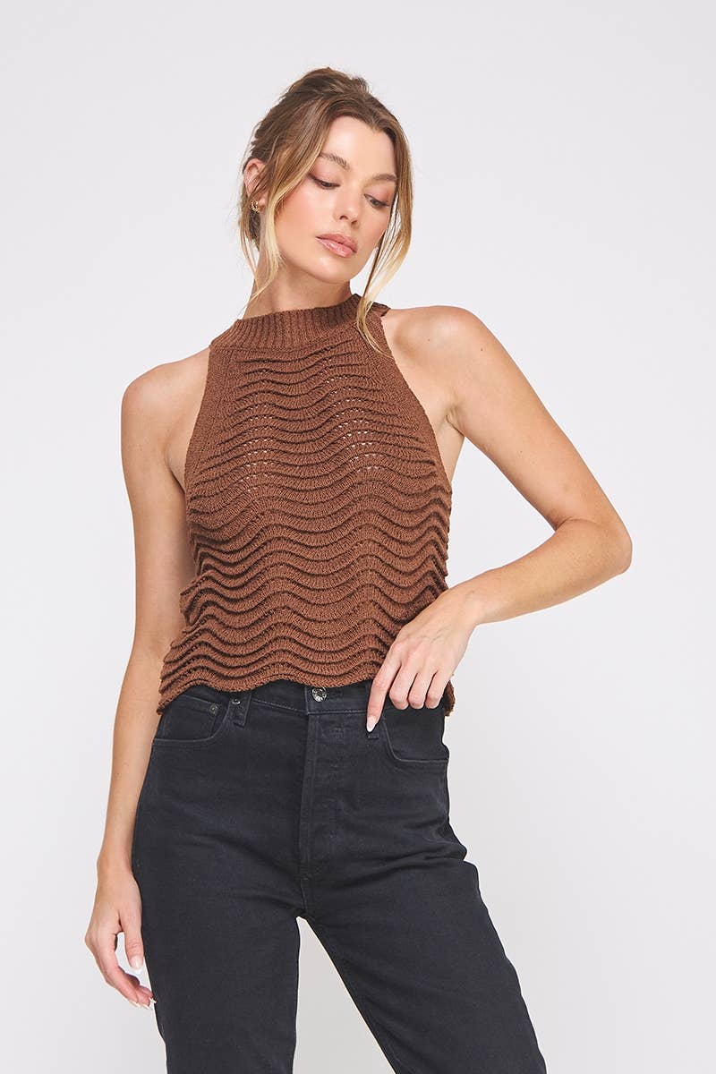 Wave Knit Halter