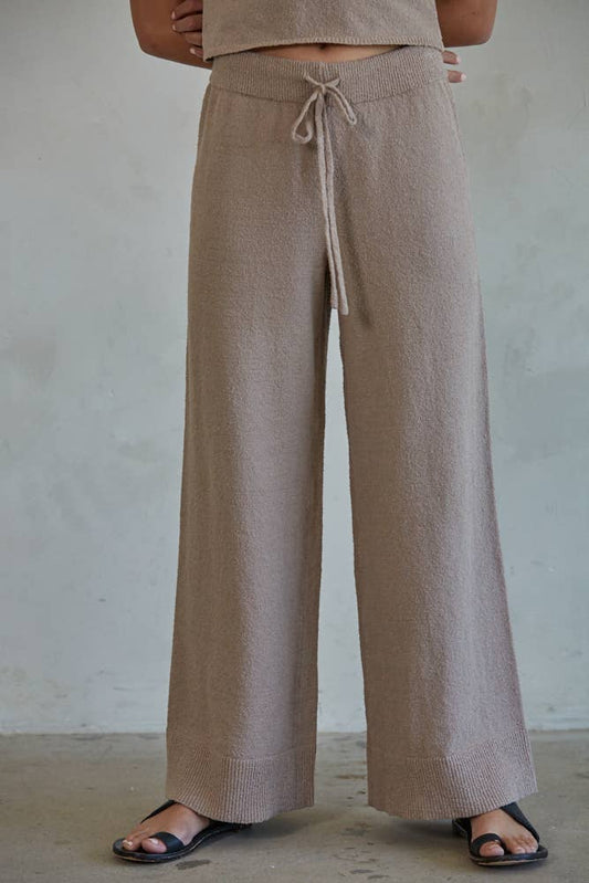 Sweater Wide Leg Pants