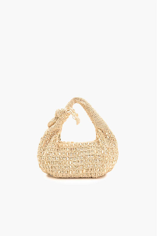 Crochet Shell Beaded Purse