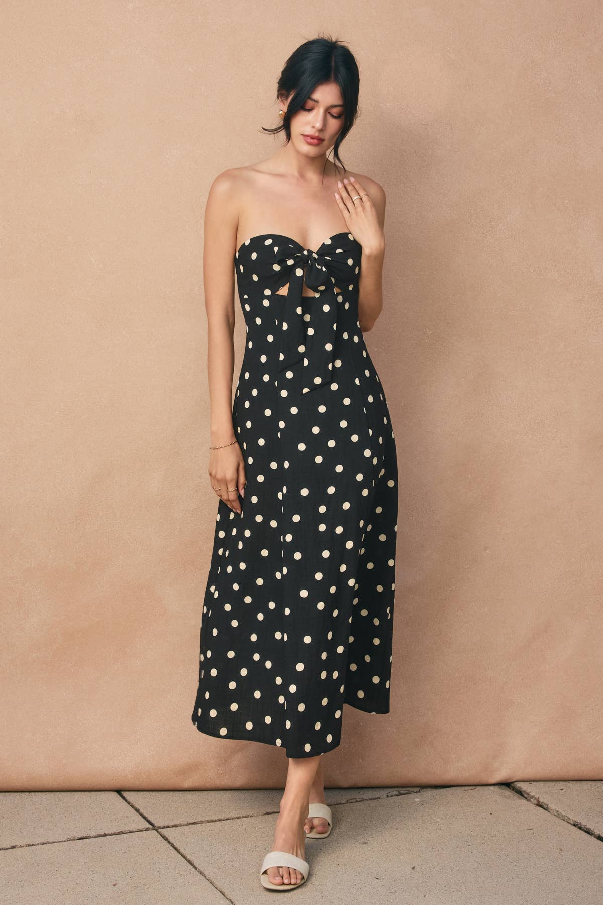 Sweetheart Strapless Midi Dress