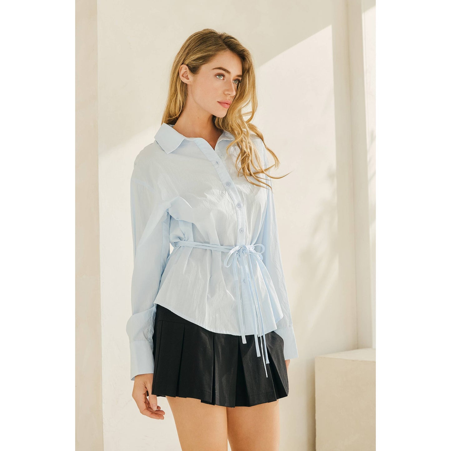 Olivia Tie-waist shirt