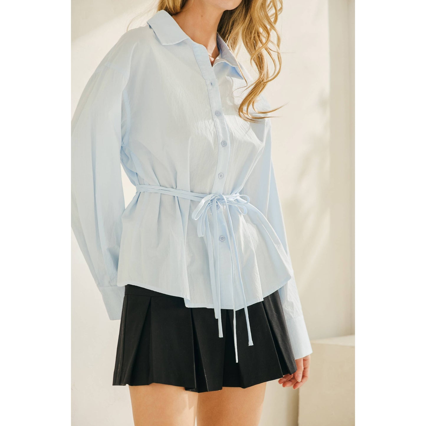 Olivia Tie-waist shirt