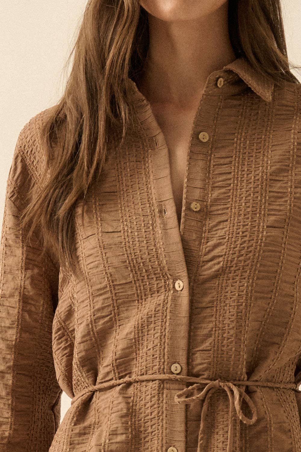 Coconut Button-Up Shirt Romper