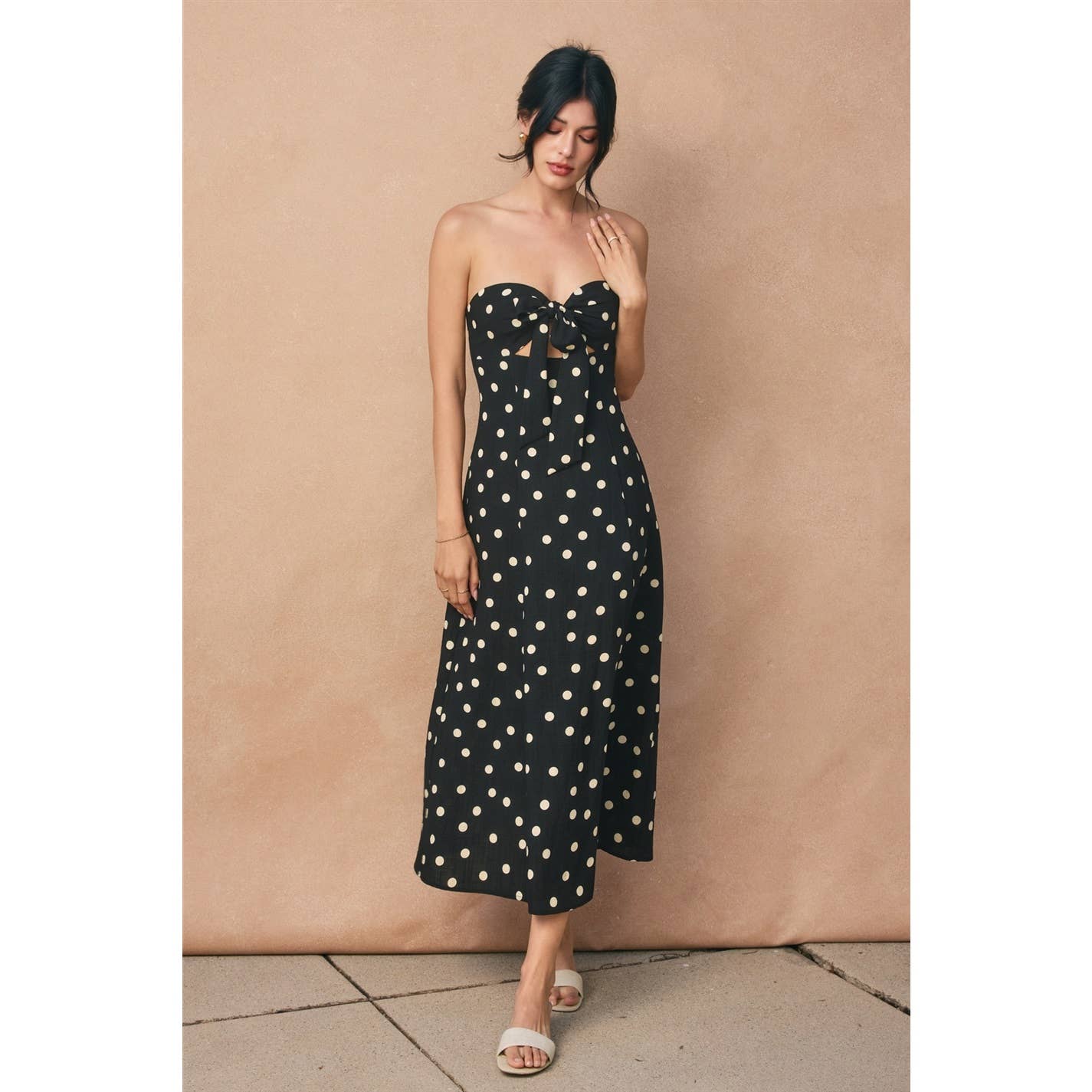 Sweetheart Strapless Midi Dress