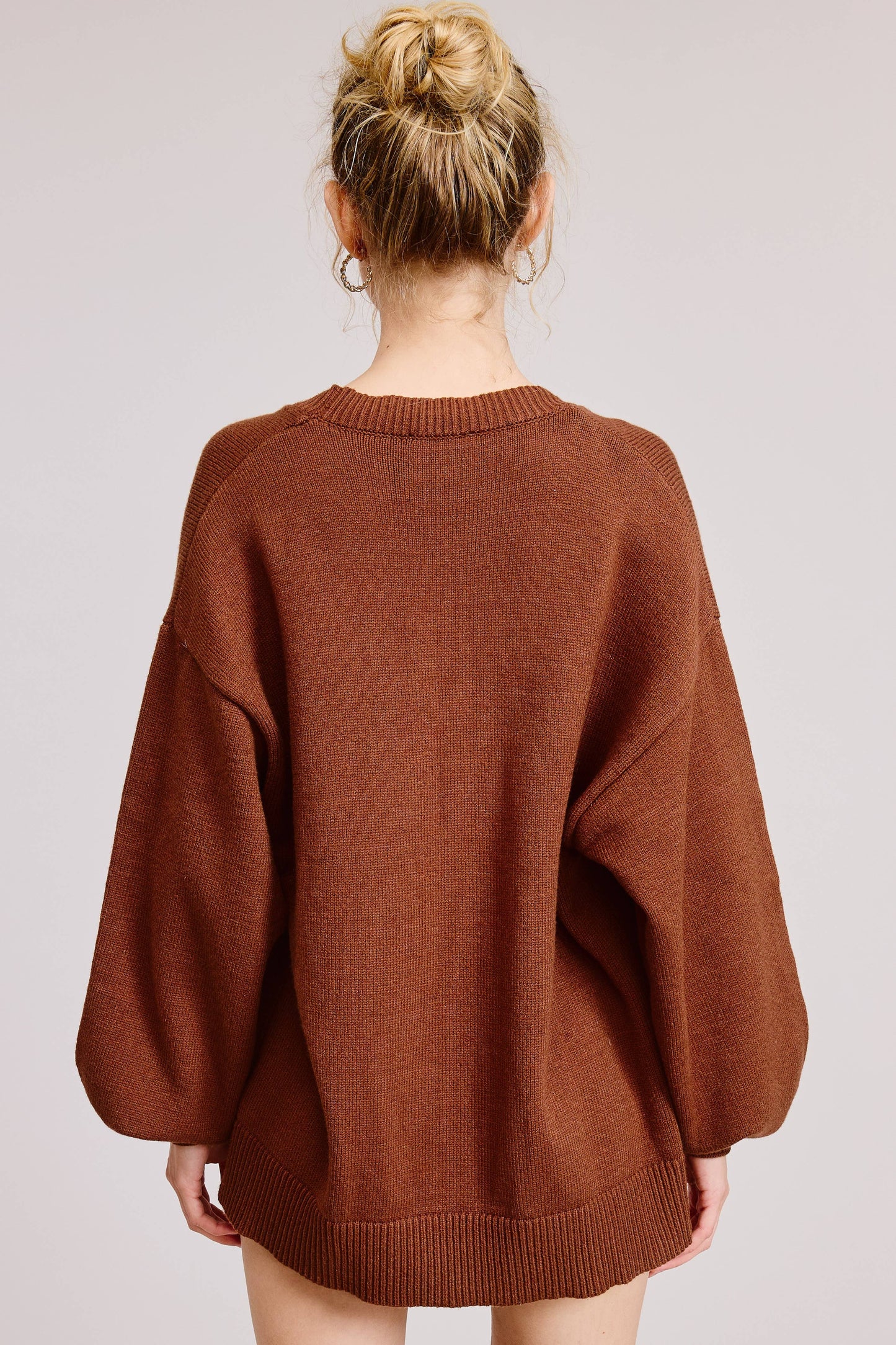 Caramel Cardigan and Shorts Lounge Set