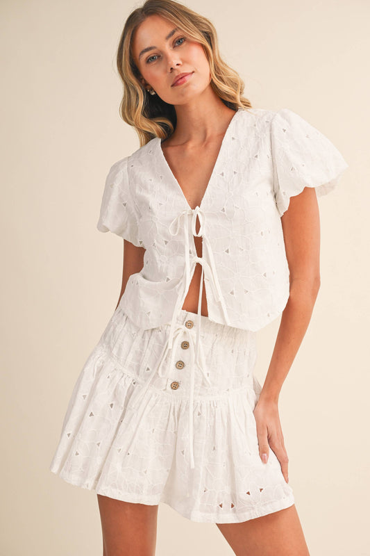 EYELET MINI TOP - SET