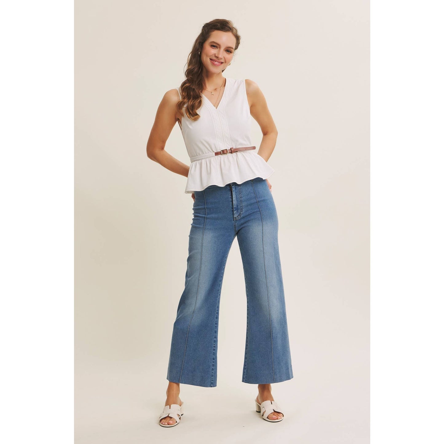 CAMERON BELTED COTTON TOP