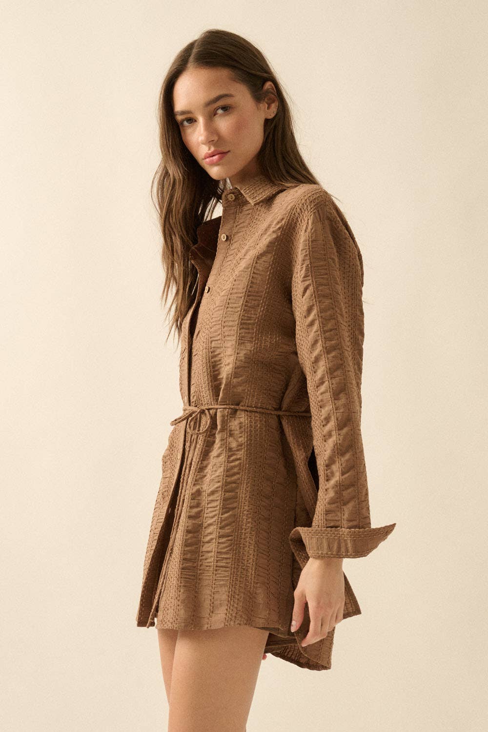 Coconut Button-Up Shirt Romper