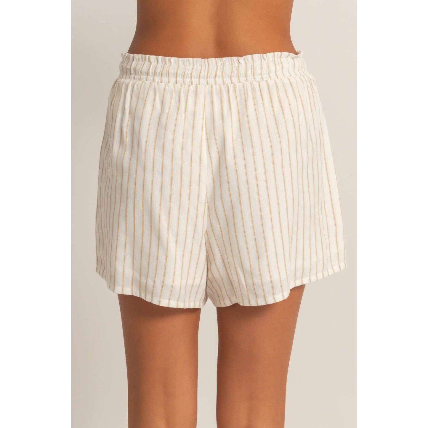 Striped Drawstring Shorts - Set