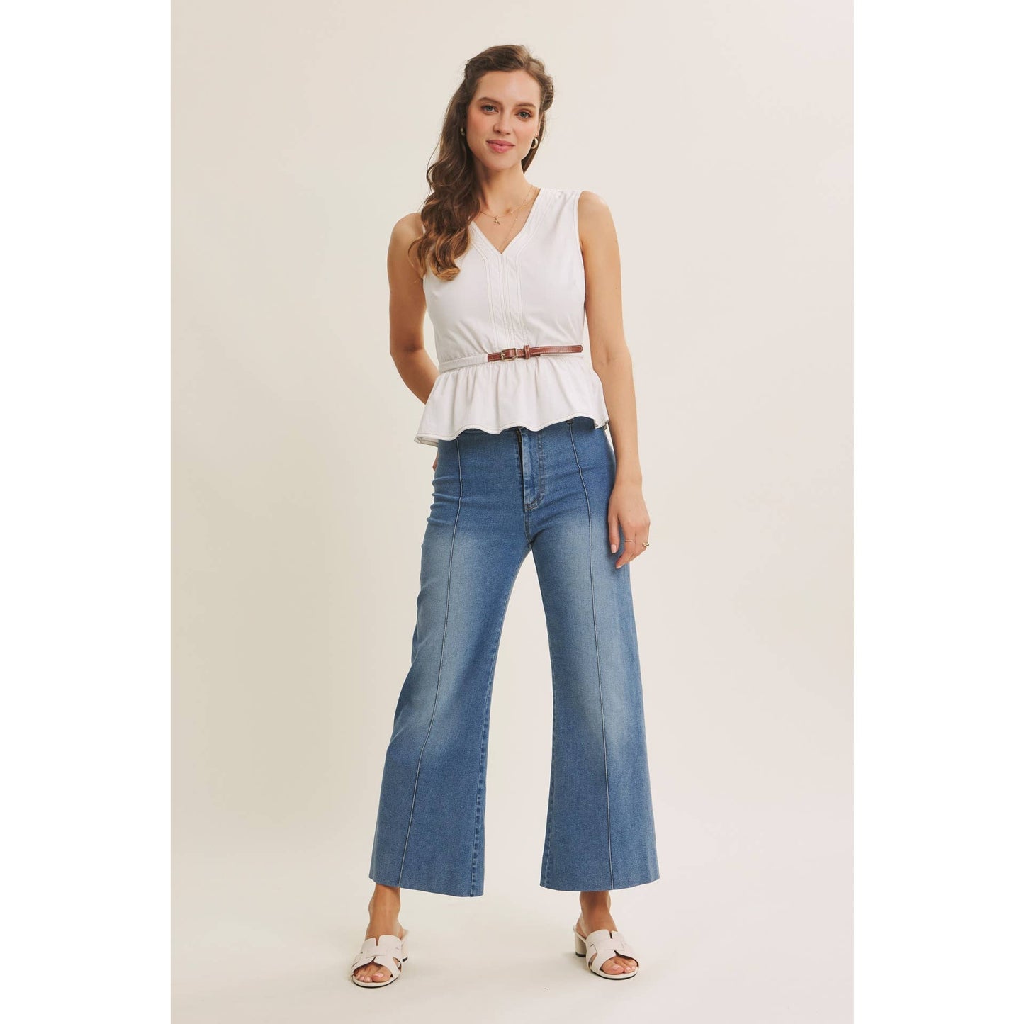 CAMERON BELTED COTTON TOP