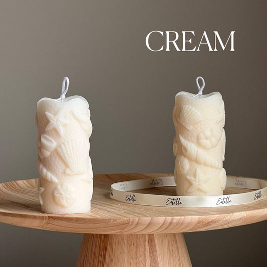 Shell Conch Pillar Candle