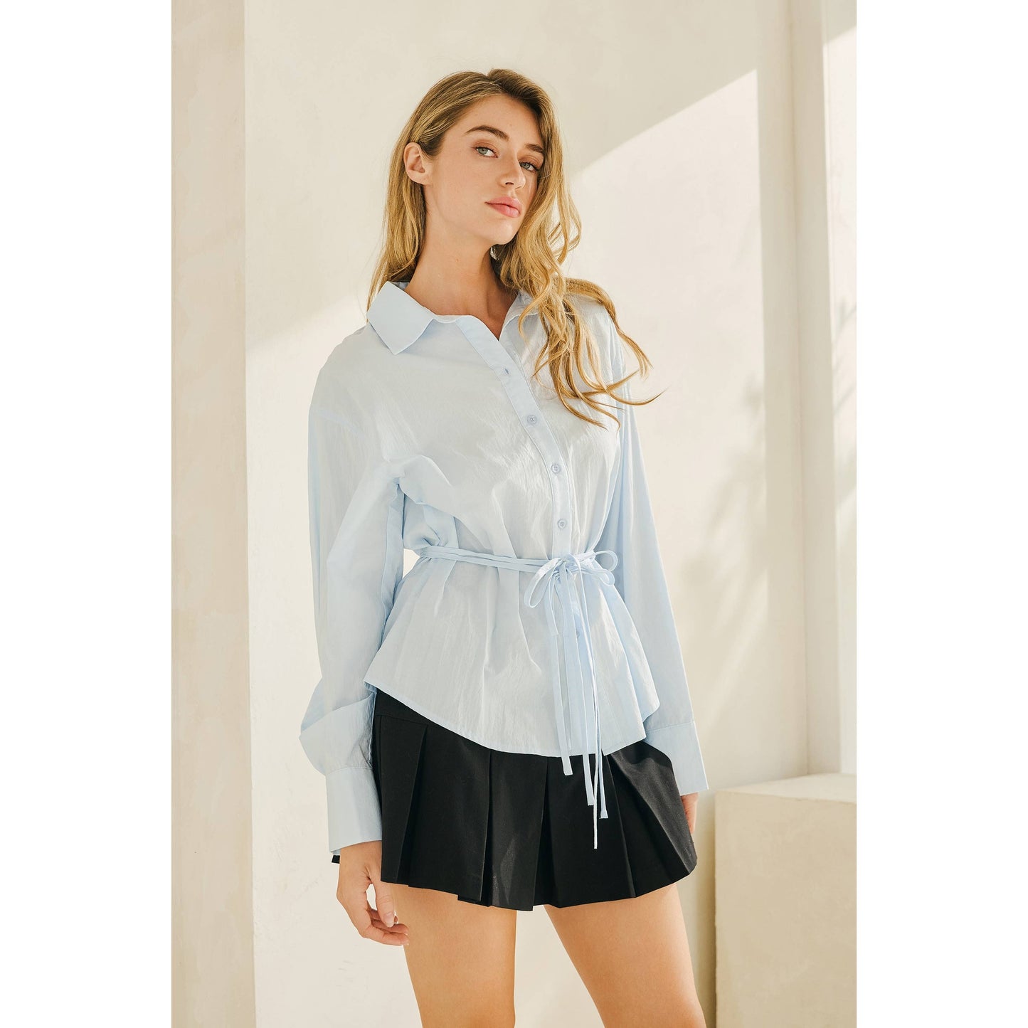 Olivia Tie-waist shirt