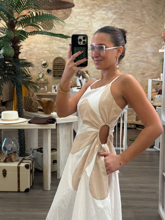 Flower Cutout Dress