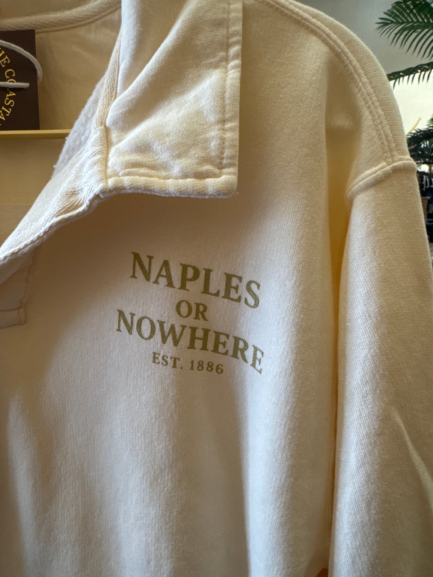 Sand Collar Sweatshirt - Naples Or Nowhere