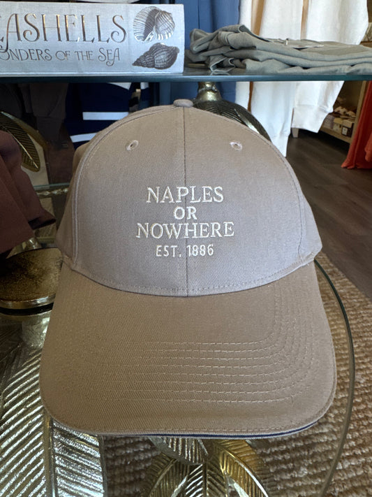 Naples Or Nowhere Hat - Sand/Navy