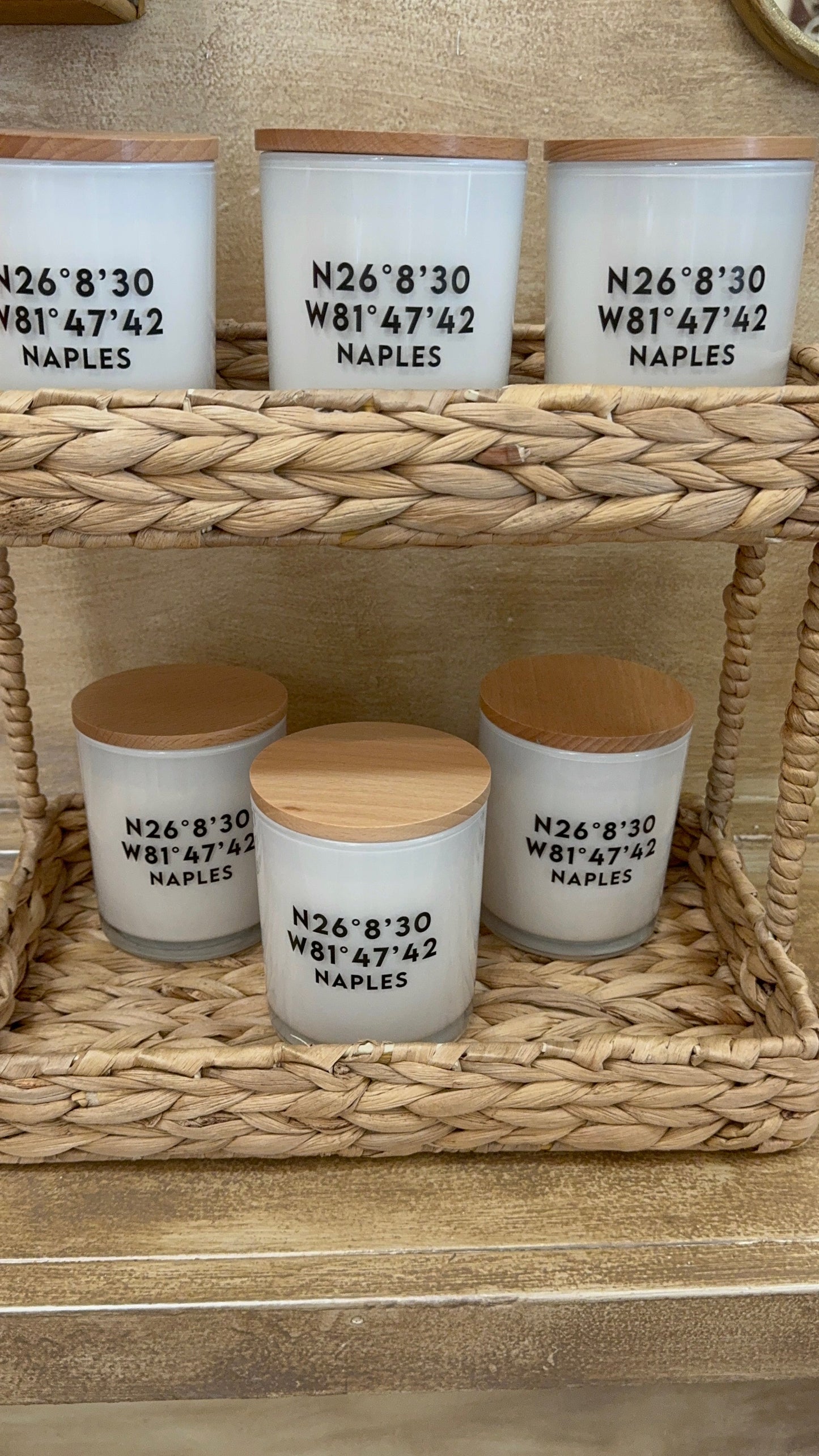 Naples Coordinates Candle