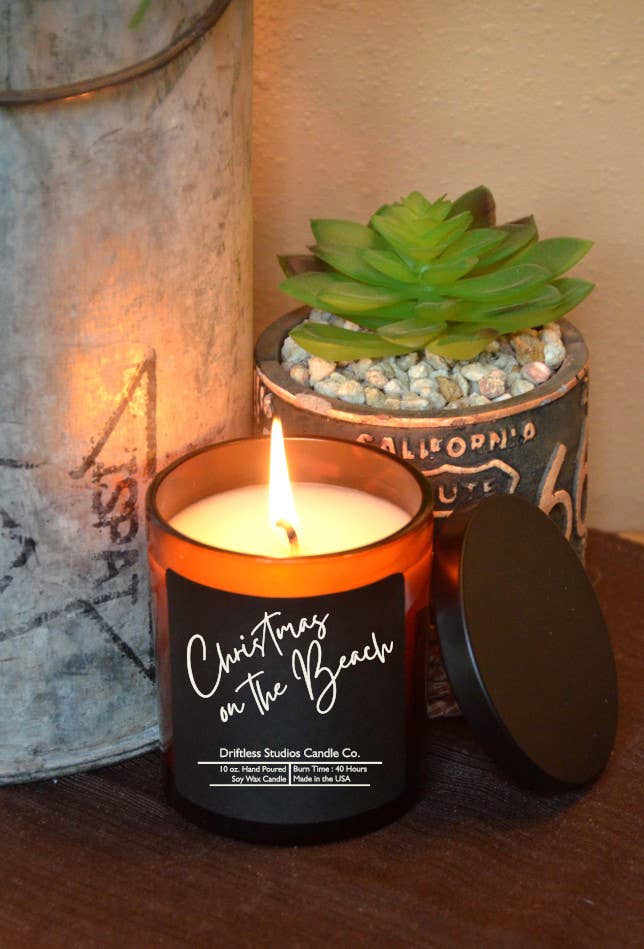 Christmas on the Beach Soy wax Candles - 10oz Candle