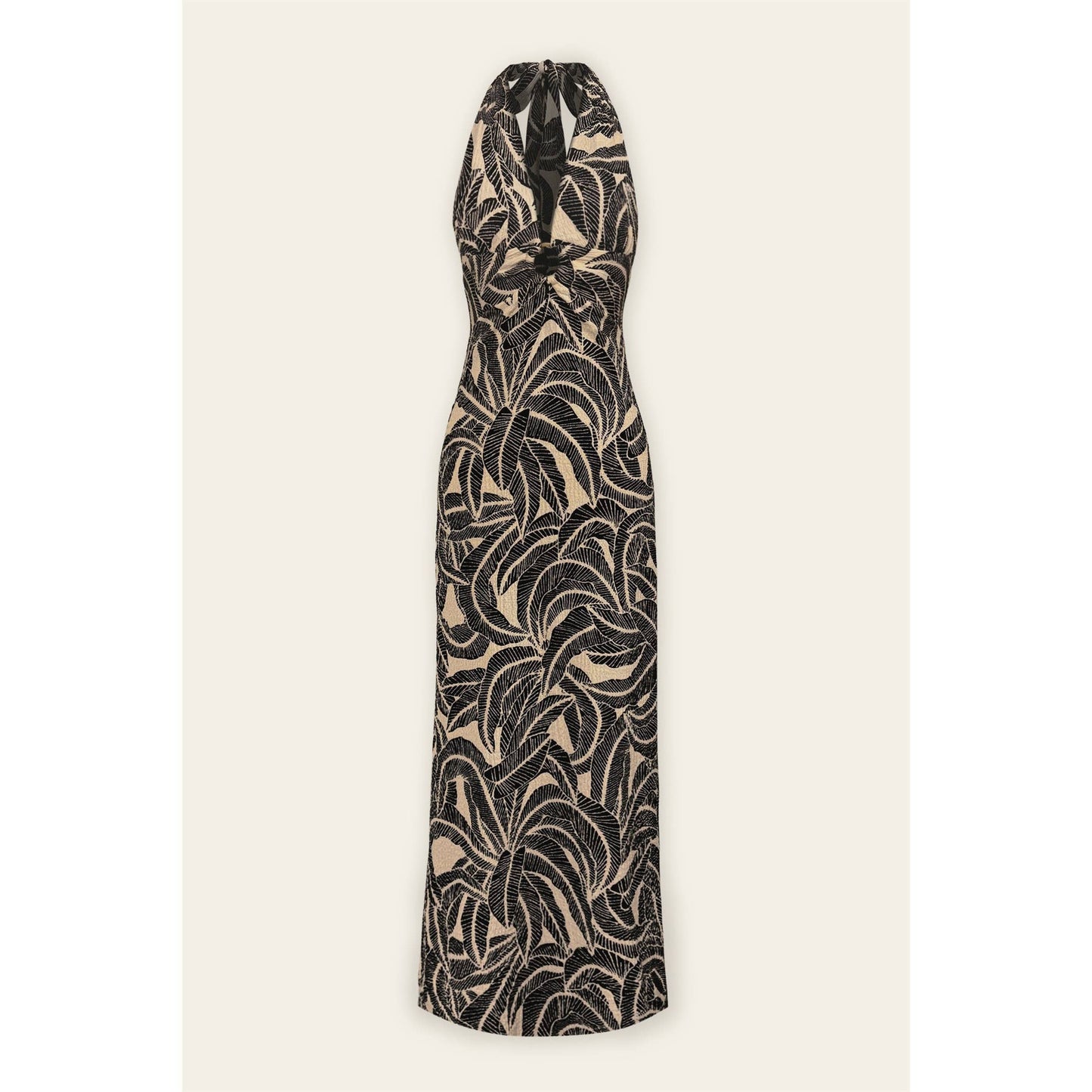 Midnight Palm Maxi Dress