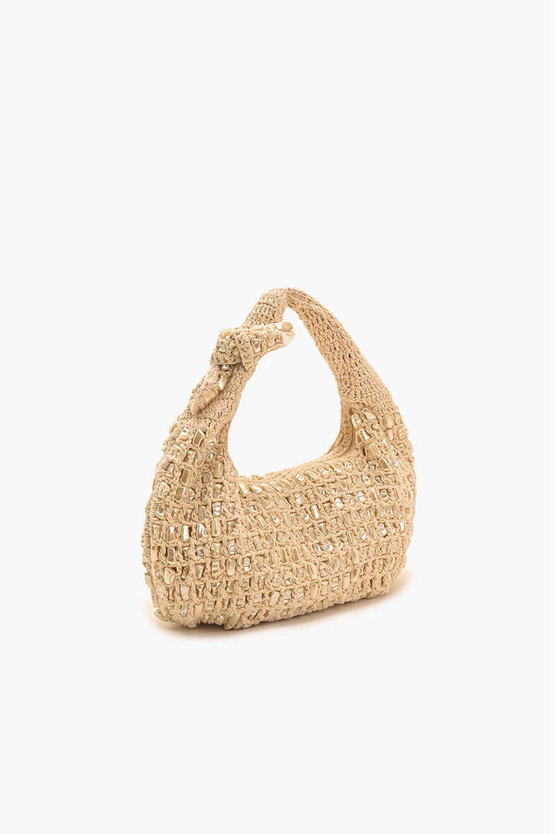 Crochet Shell Beaded Purse