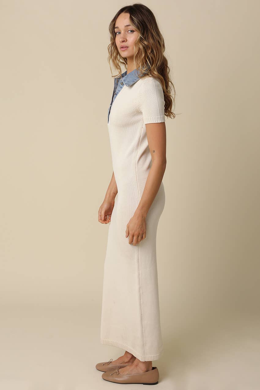Brynn Collar Maxi Dress