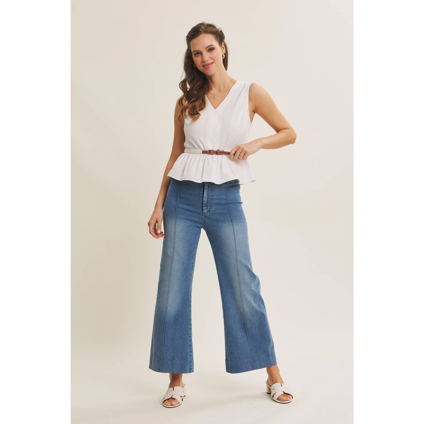 CAMERON BELTED COTTON TOP